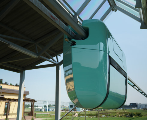 uTruck on the flexible track structure (Maryina Gorka, Belarus, 2020) uTruck on the flexible track structure (Maryina Gorka, Belarus, 2020)