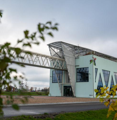 Stop and station in the EcoTechnoPark (Maryina Gorka, Belarus, 2022) Stop and station in the EcoTechnoPark (Maryina Gorka, Belarus, 2022)