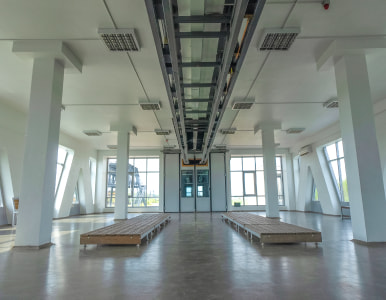 EcoTechnoPark, Maryina Gorka, 2022. Passenger station (inside) EcoTechnoPark, Maryina Gorka, 2022. Passenger station (inside)