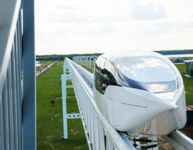 EcoTechnoPark, Maryina Gorka, 2022. uFlash leaves the passenger station EcoTechnoPark, Maryina Gorka, 2022. uFlash leaves the passenger station