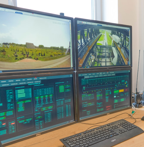 EcoTechnoPark, Maryina Gorka, 2019. Inside the control room EcoTechnoPark, Maryina Gorka, 2019. Inside the control room
