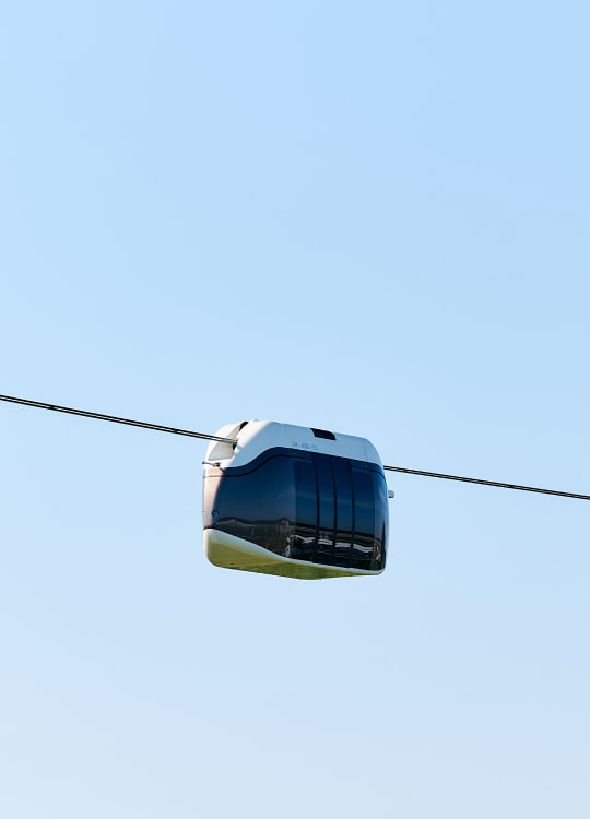 String rail overpass mobile cover