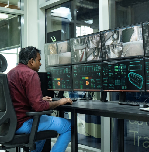 uSky Test & Certification Center, Sharjah (UAE), 2022. Control room uSky Test & Certification Center, Sharjah (UAE), 2022. Control room