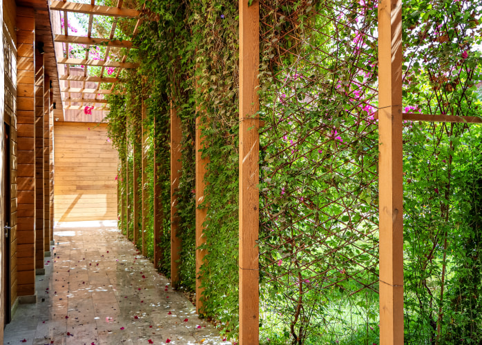 uSky Test & Certification Center, Sharjah (UAE), 2022. EcoHouse’s courtyard uSky Test & Certification Center, Sharjah (UAE), 2022. EcoHouse’s courtyard